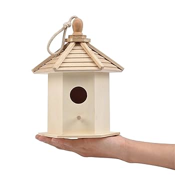 Amazon.co.jp: 野鳥の巣箱 鳥の家の木箱の木の鳥の巣の巣の
